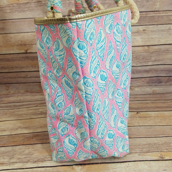 *SOLD* Lilly Pulitzer XL Sea Shell Beach Bag Tote - Picture 4 of 8